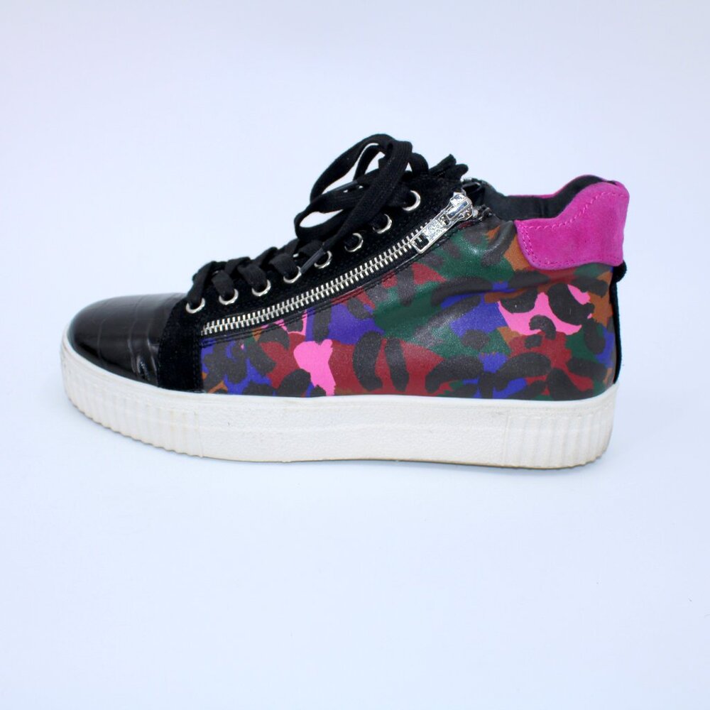 Steve Madden Zade Leather Upper High-Top Sneakers 9M - Picture 3 of 8